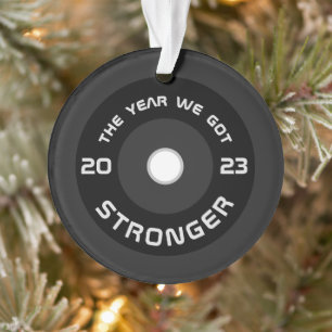 Ornamento Malhação Barbell 2023 Natal personalizado