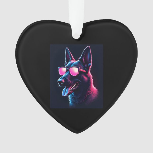 Ornamento Malinois belgas Cães Malinoiss T-Shirt Belga (Frente)