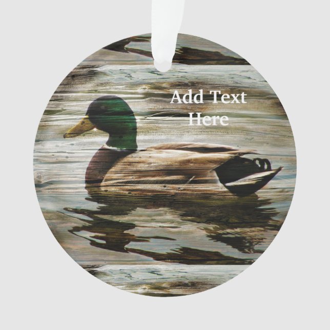 Ornamento Mallard Duck (Frente)