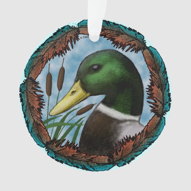 Ornamento Mallard Duck Head Ornament (Frente)