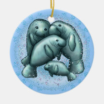 Ornamento Manatee Bubbles