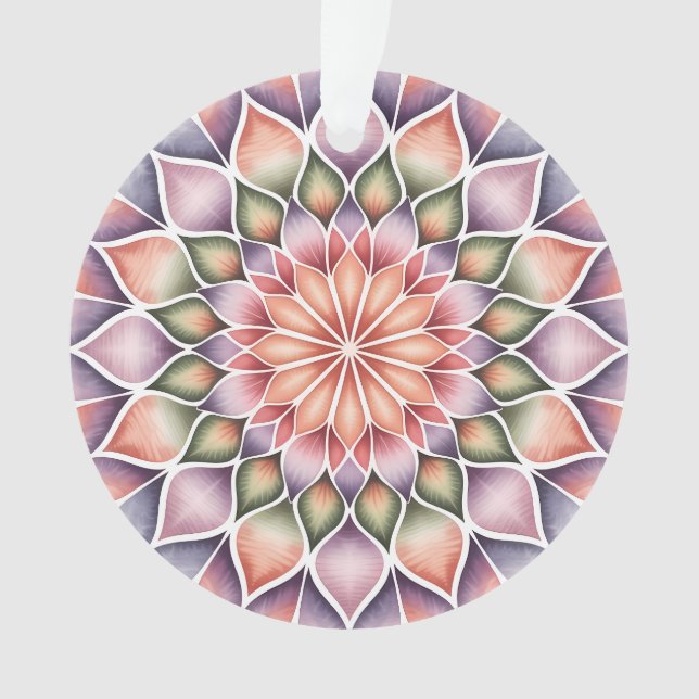 Ornamento Mandala Magenta Vitoriana (Frente)