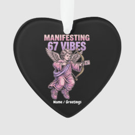 Ornamento Manifestando as Vibes 67 Streetwear Cupido Vintage