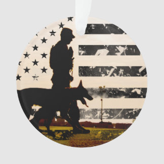 Ornamento Manipulador de Cachorros de Trabalho do K-9