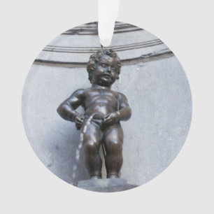 Ornamento Mannekin Pis em Bruxelas