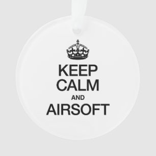 ORNAMENTO MANTENHA A CALMA E O AIRSOFT