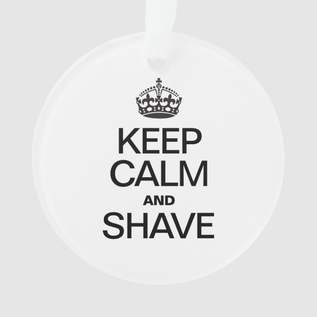 ORNAMENTO MANTENHA CALMA E SHAVE (Frente)