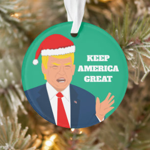 Ornamento Mantenha o Excelente Americano Donald Trump Papais
