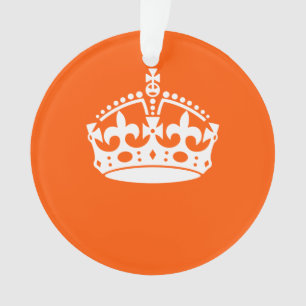 Ornamento MANTER CALM CROWN em Orange Personalizar