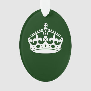 Ornamento MANTER CALM CROWN em Verde Personalizar Isso