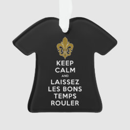 Ornamento MANTER CALM e LAISSEZ LES BONS TEMPS ROULER