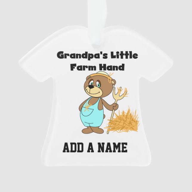 Ornamento Mão de Fazenda do Vovô Urso (Frente)