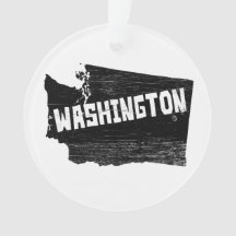 Mapa afligido de Washington vintage Home