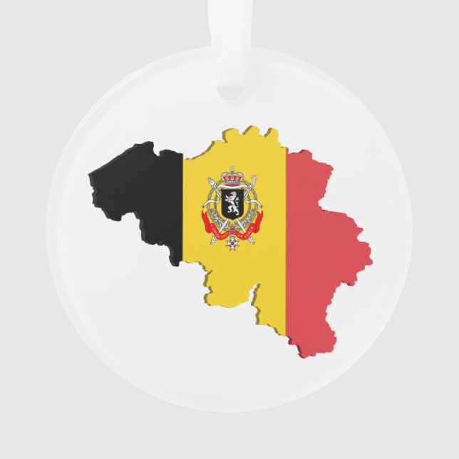 Ornamento Mapa da Bélgica (Verso)