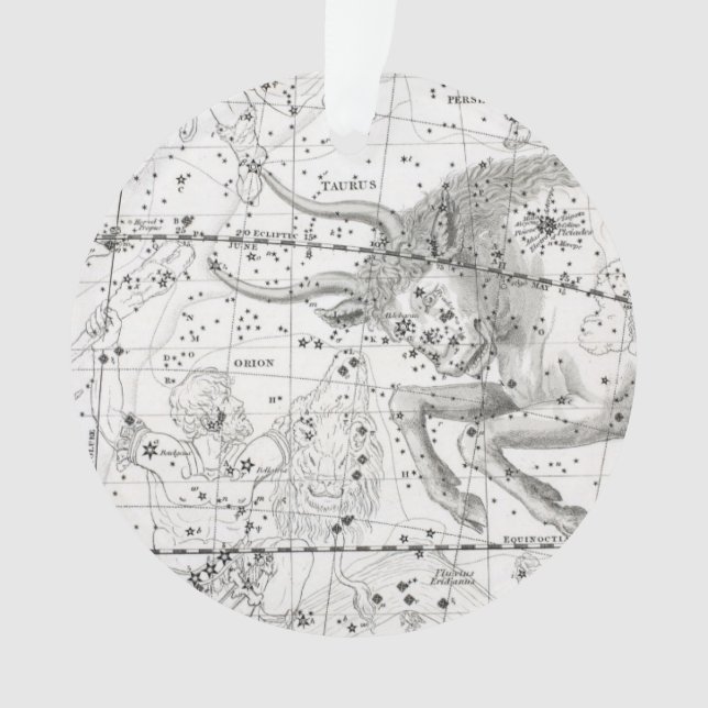 Ornamento Mapa da placa XIV das constelações (Frente)
