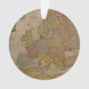 Ornamento Mapa de Europa 1700