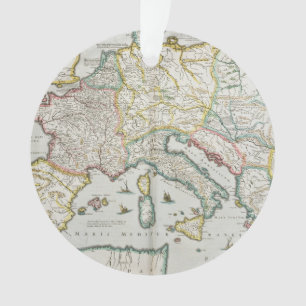 Ornamento Mapa do império de Charlemagne