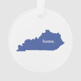 Ornamento Mapa home do estado da silhueta de Kentucky