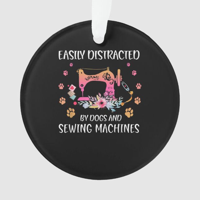 Ornamento Máquinas De Colheita E De Costura Facilmente Distr (Frente)