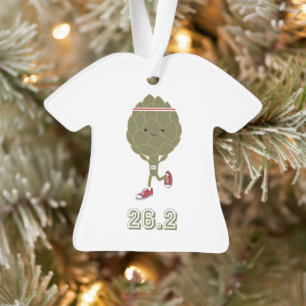 Ornamento Marathon Cute Artichoke Runner