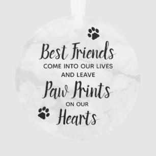 Ornamento Marble Lembrance Cote Foto de Cachorro Memorial