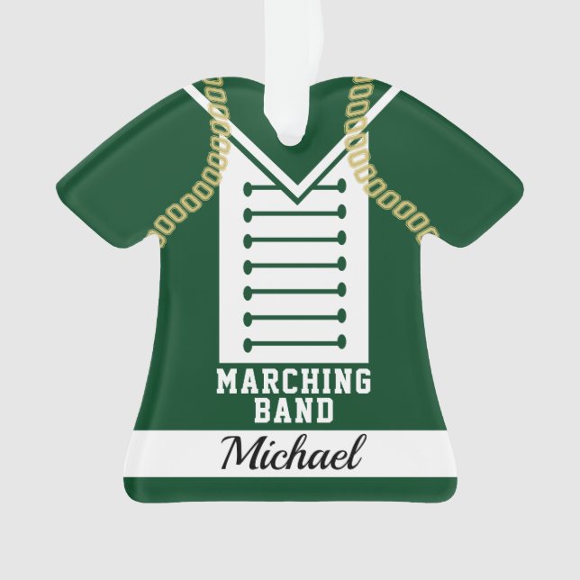 Ornamento Marching Banda Uniform with Photo (Marchando unifo (Frente)