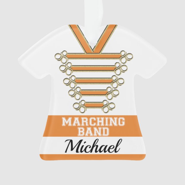 Ornamento Marching Banda Uniform with Photo (Marchando unifo (Frente)