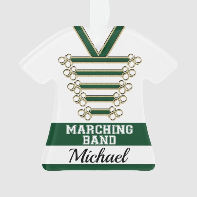 Ornamento Marching Banda Uniform with Photo (Marchando unifo (Frente)