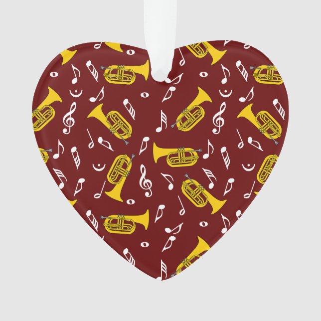 Ornamento *Marching Baritone Music Notes (Frente)