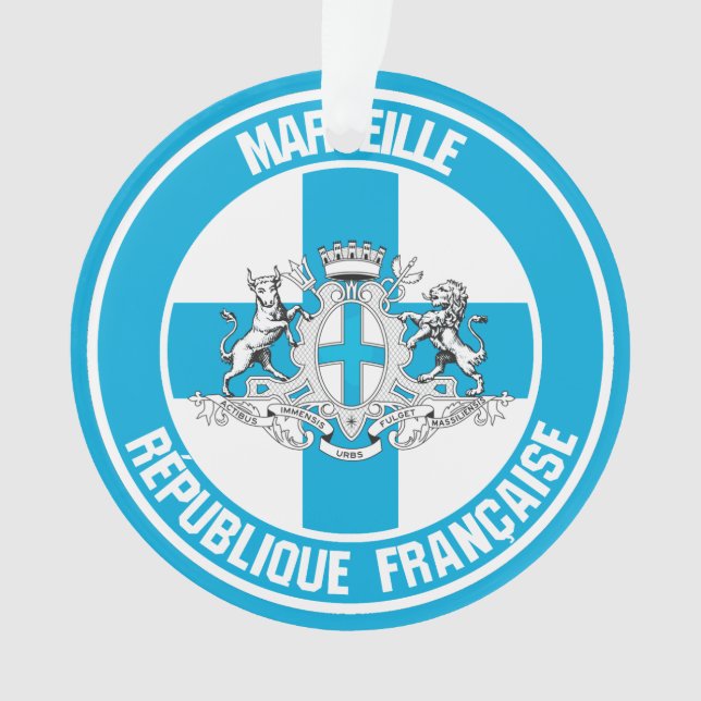Ornamento Marselha Round Emblem (Frente)