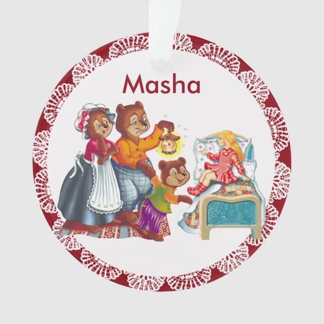 Ornamento Masha e 3 ursos (Frente)