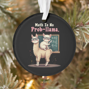 Ornamento Matemática não é diversão de Prob-llama e bela ins