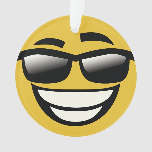 Ornamento mau ao emoji do osso (Frente)