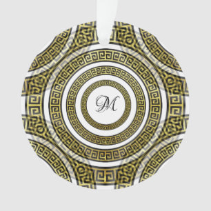 Ornamento Meandro de Chave Grega em Simetria Geométrica Artd