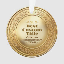 Medalha de Ouro Realista 3D Personalizável e Premi
