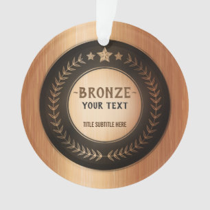 Ornamento MEDALHA PERSONALIZADA DIY Bronze ADICIONE SEU LOGO