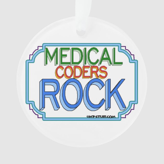 Ornamento Medical Coders Rock (Frente)