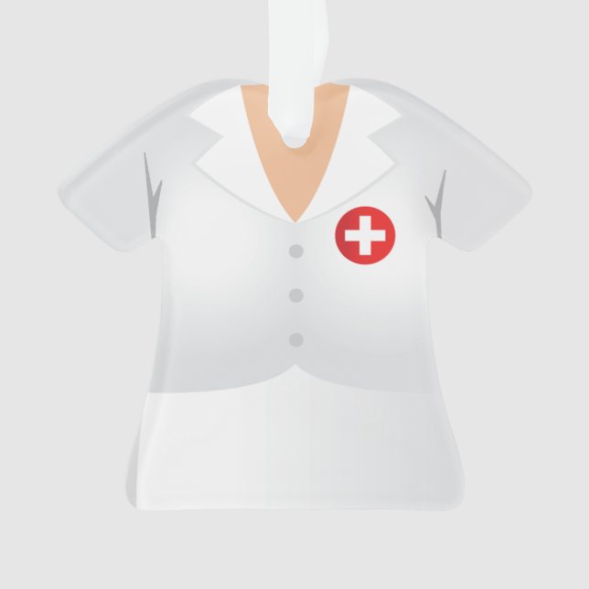 Ornamento médico personalizado do feriado do Natal (Frente)
