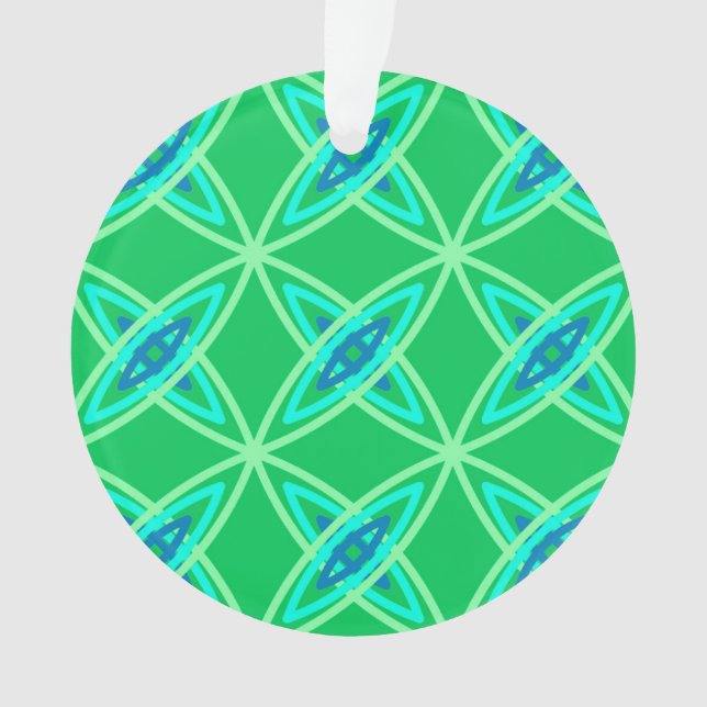 Ornamento Meio século Atômica moderno - Jade Green (Frente)
