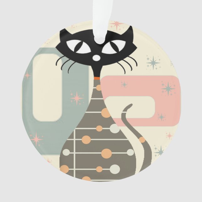 Ornamento Meio século De Médio Do Século Moderno (Frente)