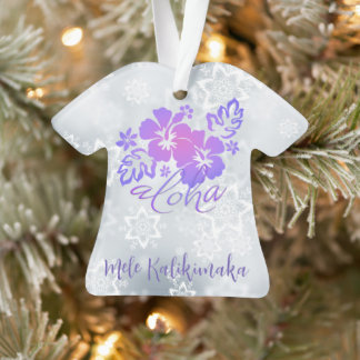 Ornamento Mele Kalikimaka e Aloha
