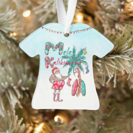 Ornamento Mele Kalikimaka Papai noel Aloha Camisa Ornament