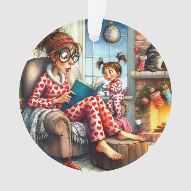 Ornamento Melhor Babá do Mundo / Mãe / Avó (Frente)