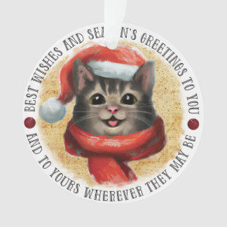 Ornamento Melhor Gato de Desejo | Lado Duplo