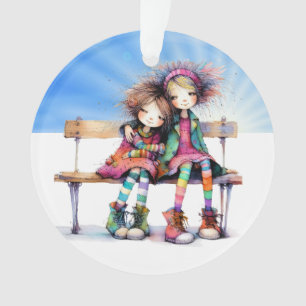 Ornamento Melhor Irmã/Amiga/Relativa do Mundo