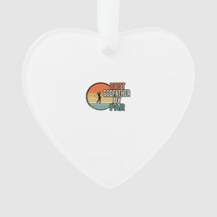 Ornamento Melhor Padrasto por Par Vintage Golf Vector Design