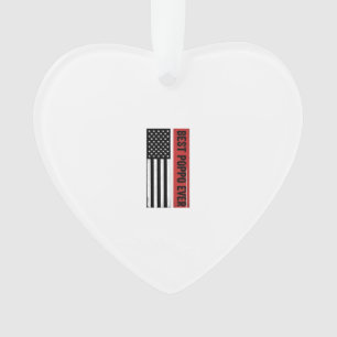 Ornamento Melhor Poppo de Todos Patriótico Bandeira Gráfica