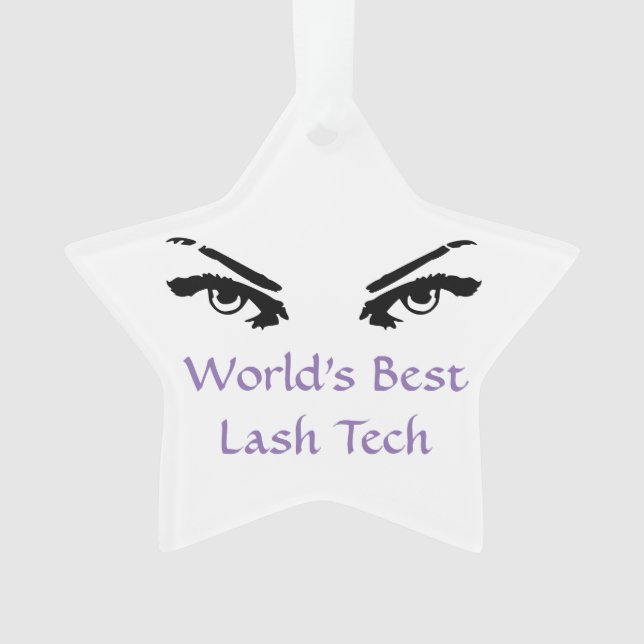 Ornamento Melhor Técnico Lash do Mundo (Frente)