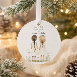 Ornamento Melhores Amigos Desde o Natal do Nome Personalizad
