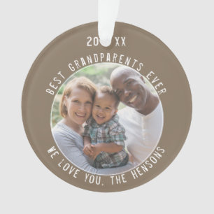 Ornamento Melhores Avós de Todos os Tempos Foto de Lembrança